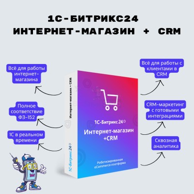 Программа для ЭВМ "1С-Битрикс24". Лицензия Интернет-магазин + CRM (12 мес.) - купить в Старых Матах